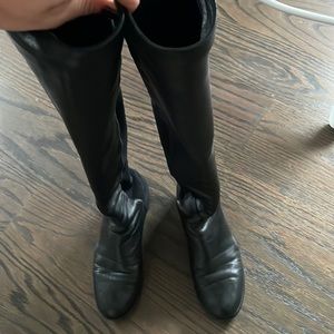 Stuart Weitzman 5050 women’s boots black leather SIZE 5.5